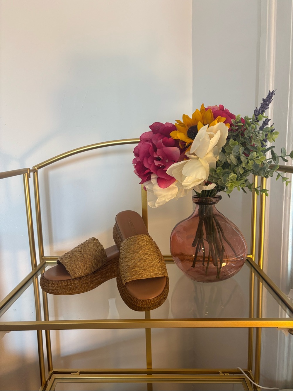 Simona Rossi NWOT Women’s Wicker Platform Sandals Size EU 39 (US 8)